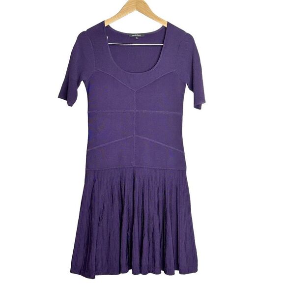 Nanette‎ Lenore Pleated Purple Midi Dress Size Large - Picture 1 of 9
